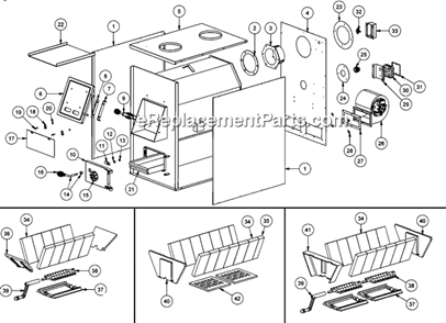Part Location Diagram of 40269 US Stove Company Liner - Front
